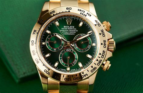 gold daytona green dial|gold rolex daytona green face.